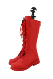 Game Twisted Wonderland Jade Leech Cosplay Red Shoes Boots Halloween Costumes Accessory Custom Made