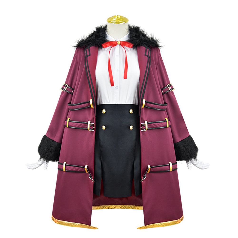 Anime Blue Archive The Animation Rikuhachima Aru Women Purple Suit Cosplay Costume