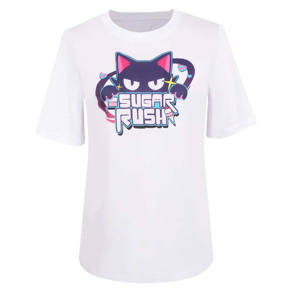 Blue Archive The Animation Sugar Rush White T-shirt Cosplay