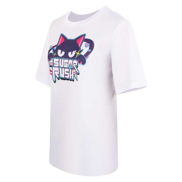 Blue Archive The Animation Sugar Rush White T-shirt Cosplay