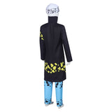 Anime One Piece Trafalgar D. Water Law Kids Children Black Outfit Cosplay Costume Outfits Halloween Carnival Suit