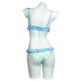 Anime Wendy Marvell Women Green Bikini Set Swimsuit Cosplay Costume Outfits Halloween Carnival Suit