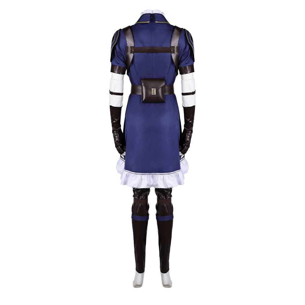 Arcane: League of Legends Season 2 (2024) Caitlyn Kiramman Women Blue Dress Set Cosplay Costume