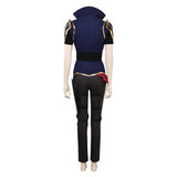 Arcane: League of Legends Season 2 (2024) Vi Women Blue Outfit Cosplay Costume Outfits Halloween Carnival Suit
