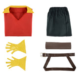 Beauty and the Beast Gaston Kids Children Red Outfit Cosplay Costume Outfits Halloween Carnival Suit