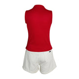 Anime Detective Conan/Case Closed Ai Haibara Red Suit Cosplay Costume Outfits Halloween Carnival Suit