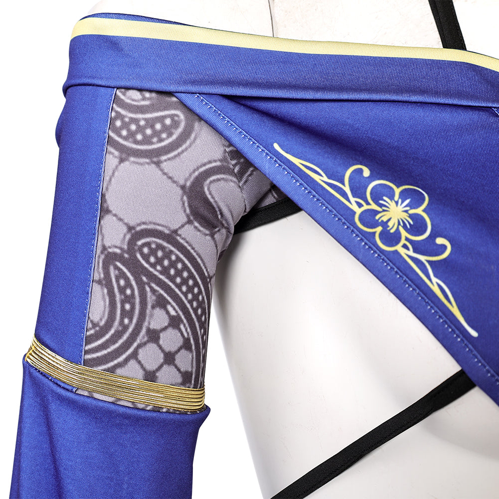 Dead or Alive Game Monica Women Blue Swimsuit Cosplay Costume Outfits Halloween Carnival Suit
