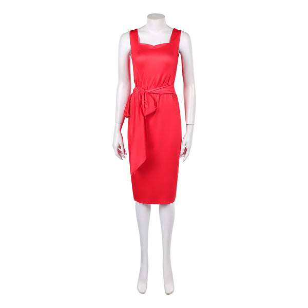 red dress costume Disclosure Day Marry Women Red Dress Cosplay Costume Outfit Halloween –  TrendsinCosplay