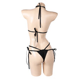 Final Fantasy Tifa Lockhart Women Black Bikini Set Swimsuit Cosplay Costume Outfits Halloween Carnival Suit