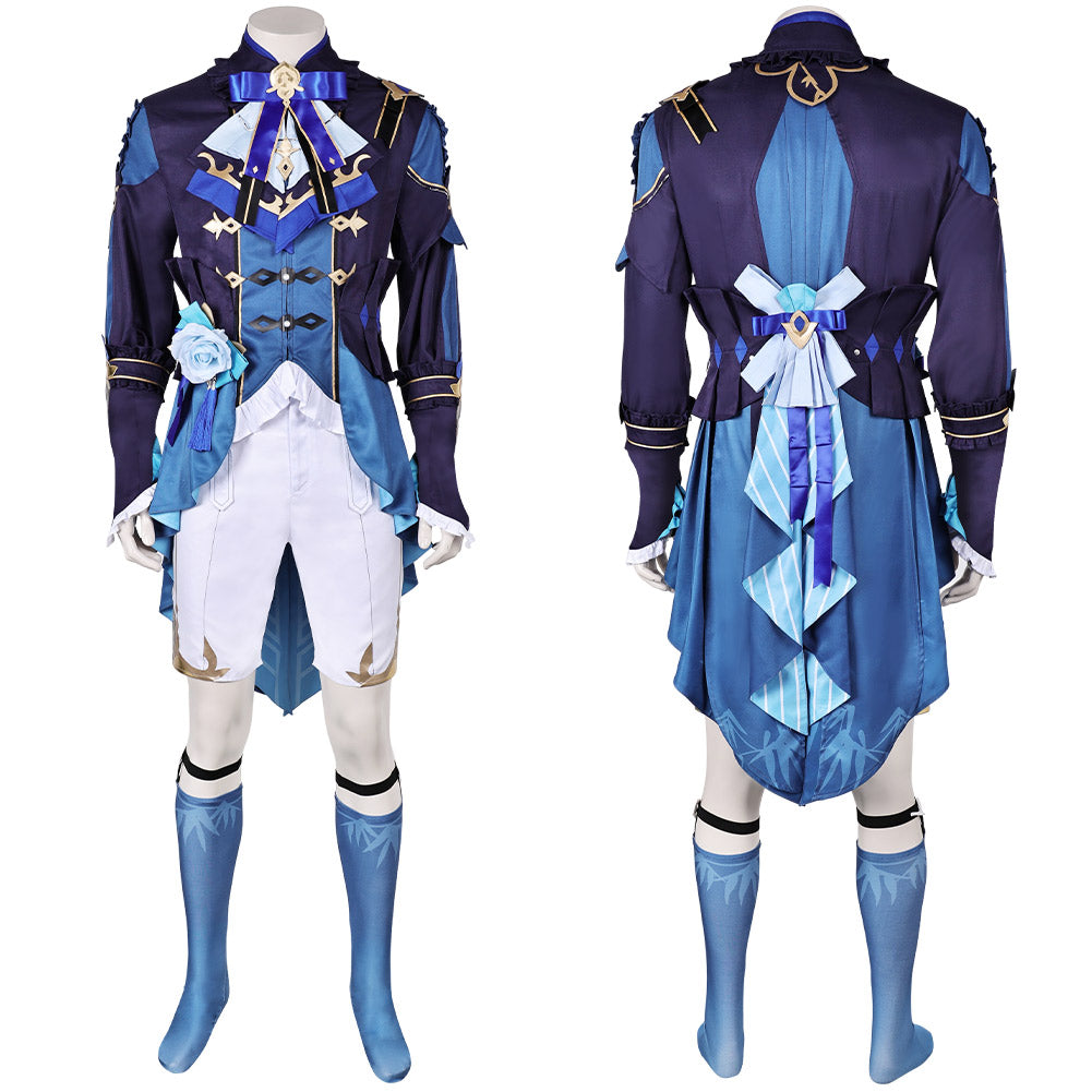 Game Genshin Impact Lantern Rite Xingqiu Blue Outfit Cosplay Costume Outfits Halloween Carnival Suit