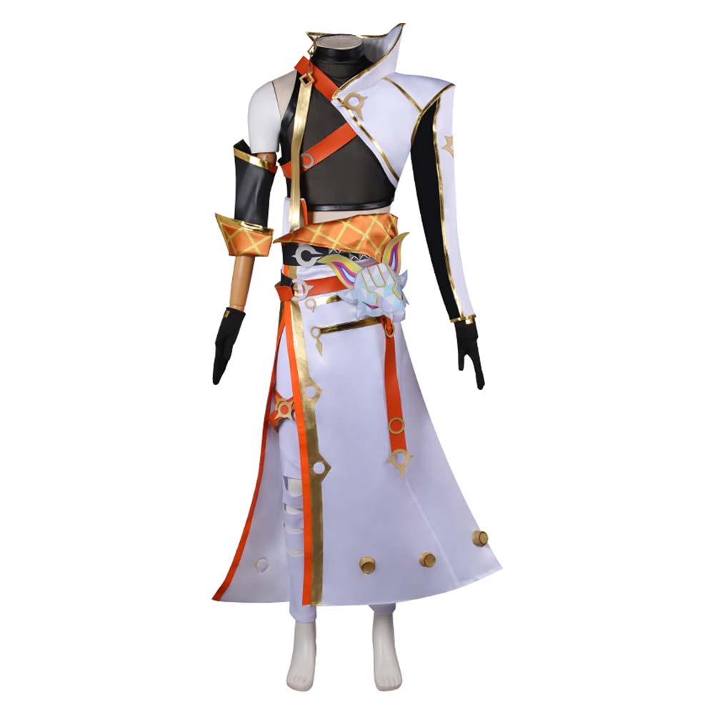 Game League of Legends Yone White Outfit Cosplay Costume Outfits Halloween Carnival Suit
