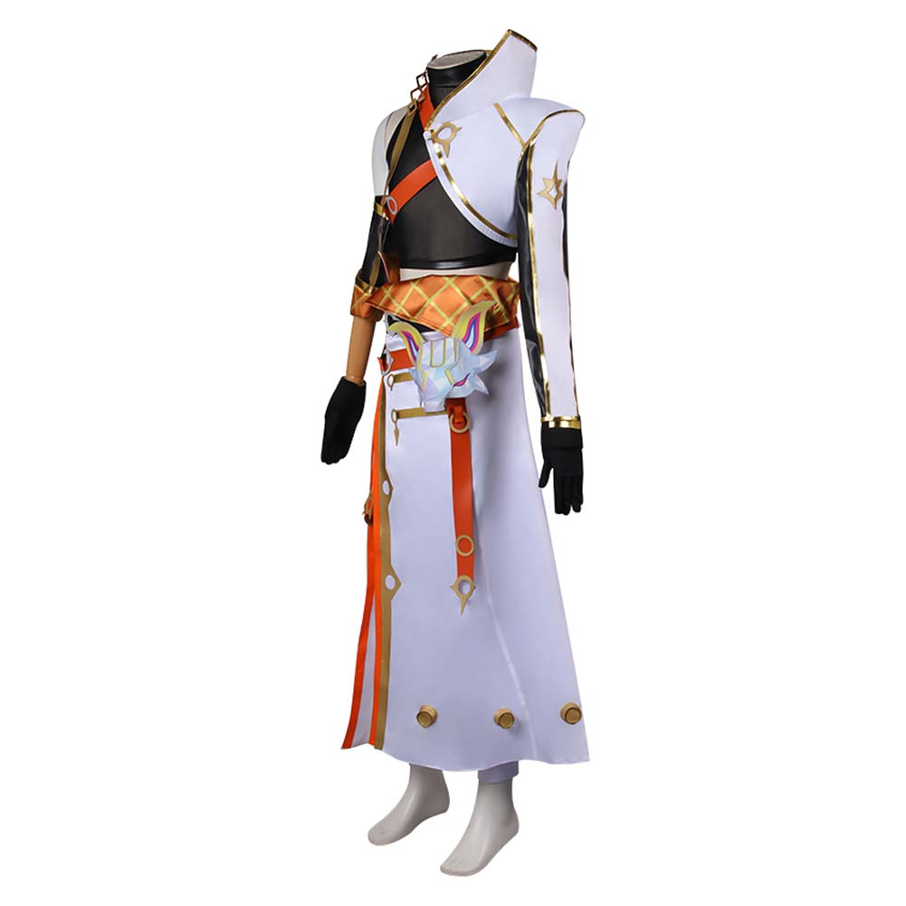 Game League of Legends Yone White Outfit Cosplay Costume Outfits Halloween Carnival Suit