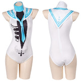 Game Stellar Blade Eve Women Blue One-piece Swimsuit Cosplay Costume Outfits Halloween Carnival Suit