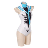 Game Stellar Blade Eve Women Blue One-piece Swimsuit Cosplay Costume Outfits Halloween Carnival Suit