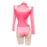 Invincible Atom Eve Women Pink One-piece Swimsuit Carnival Halloween Cosplay Costume