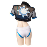 Luna Snow Women Blue Bikini Set Swimsuit Outfit Cosplay Costume Outfits Halloween Carnival Suit
