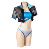 Luna Snow Women Blue Bikini Set Swimsuit Outfit Cosplay Costume Outfits Halloween Carnival Suit