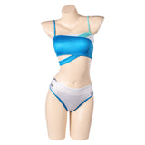 Luna Snow Women Blue Bikini Set Swimsuit Outfit Cosplay Costume Outfits Halloween Carnival Suit
