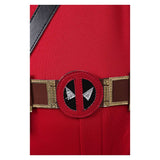 Movie Deadpool & Wolverine 2024 Wade Wilson Kids Children Red Outfit Cosplay Costume