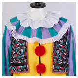 Movie It Pennywise Yellow Jumpsuit Cosplay Costume Outfits Halloween Carnival Suit