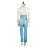 Movie MaXXXine 2024 Maxine Women Blue Outfit Cosplay Costume Outfits Halloween Carnival Suit