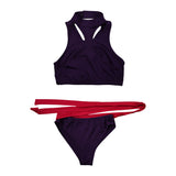 Psylocke Women Purple Swim Tankini Swimsuit Cosplay Costume Outfits Halloween Carnival Suit