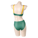 Rogue Women Yellow And Green Swimsuit Cosplay Costume Outfits Halloween Carnival Suit