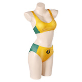 Rogue Women Yellow And Green Swimsuit Cosplay Costume Outfits Halloween Carnival Suit