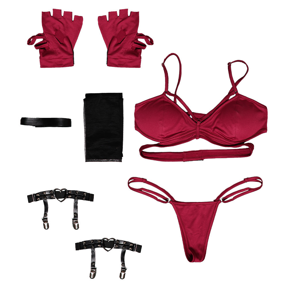 Scarlet Witch Women Red Bikini Set Swimsuit Cosplay Costume Outfits Halloween Carnival Suit