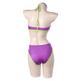 Scooby-Doo Daphne Women Purple Swimsuit Set Cosplay Costume Outfits Halloween Carnival Suit