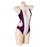 She-Hulk Jennifer Walters Women White And Purple One-piece Swimsuit Cosplay Costume