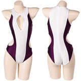 She-Hulk Jennifer Walters Women White And Purple One-piece Swimsuit Cosplay Costume