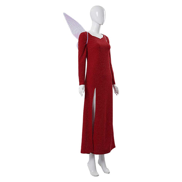 shrek 2 fairy godmother red dress Shrek 2 Fairy Godmother Women Red Dress Cosplay Costume Outfits Hallow –  TrendsinCosplay