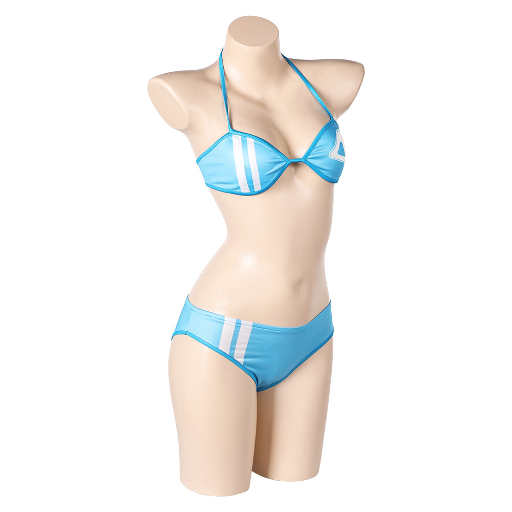 Susan Storm Women Blue Bikini Set Swimsuit Cosplay Costume Outfits Halloween Carnival Suit