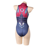 Susan Storm Women Blue One-piece Malice Swimsuit Cosplay Costume Outfits Halloween Carnival Suit