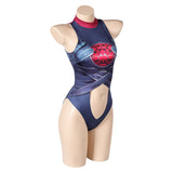 Susan Storm Women Blue One-piece Malice Swimsuit Cosplay Costume Outfits Halloween Carnival Suit