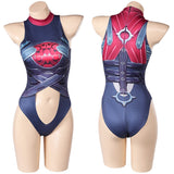 Susan Storm Women Blue One-piece Malice Swimsuit Cosplay Costume Outfits Halloween Carnival Suit