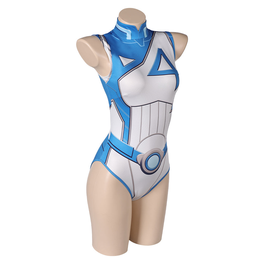 Susan Storm Women Blue One-piece Swimsuit Jumpsuit Cosplay Costume Outfits Halloween Carnival Suit
