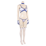 Susan Storm Women Blue White Bikini Set Swimsuit Cosplay Costume Outfits Halloween Carnival Suit