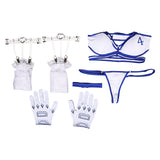 Susan Storm Women Blue White Bikini Set Swimsuit Cosplay Costume Outfits Halloween Carnival Suit