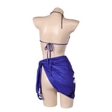 Tekken 8 Reina Women Purple Swimsuit Set Cosplay Costume Outfits Halloween Carnival Suit