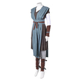 The Last Jedi Rey Women Blue Combat Outfit Cosplay Costume Outfits Halloween Carnival Suit