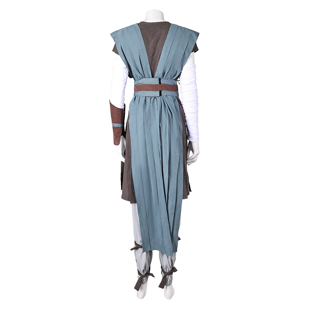 The Last Jedi Rey Women Blue Combat Outfit Cosplay Costume Outfits Halloween Carnival Suit