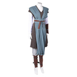 The Last Jedi Rey Women Blue Combat Outfit Cosplay Costume Outfits Halloween Carnival Suit