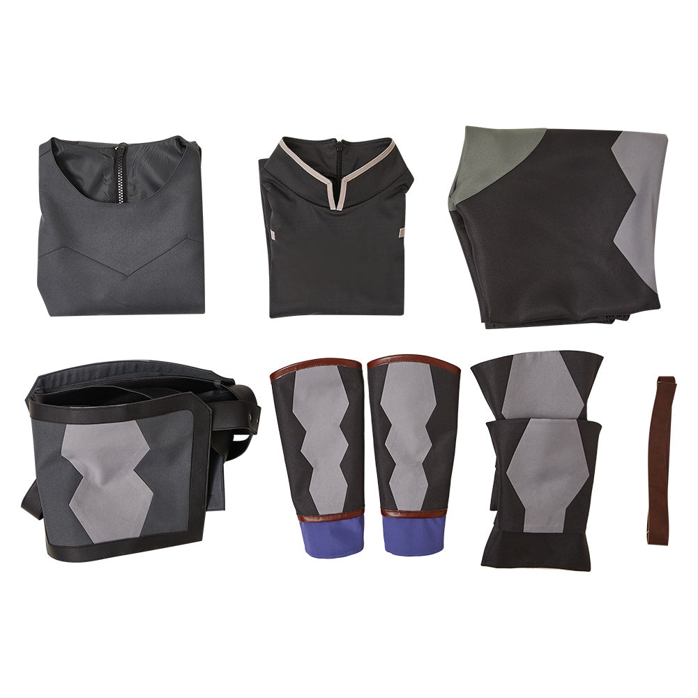 The Witcher Geralt of Rivia Black Outfit Cosplay Costume Outfits Halloween Carnival Suit