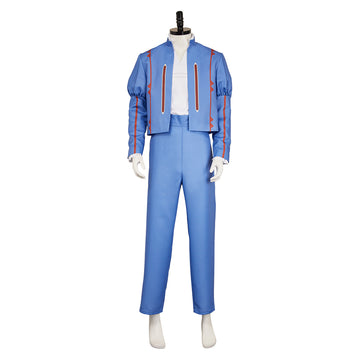 The Witcher Jaskier Blue Outfit Cosplay Costume Outfits Halloween Carnival Suit