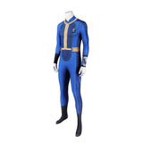 TV Fallout Vault 33 Dweller Blue Printed Jumpsuit Cosplay Costume Outfits Halloween Carnival Suit