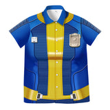 TV Fallout Vault 88 Dweller Blue Shirt Cosplay Costume Outfits Halloween Carnival Suit