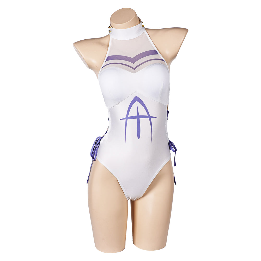 TV Hazbin Hotel Adam Women Blue Swimsuit Cosplay Costume Outfits Halloween Carnival Suit Original Design