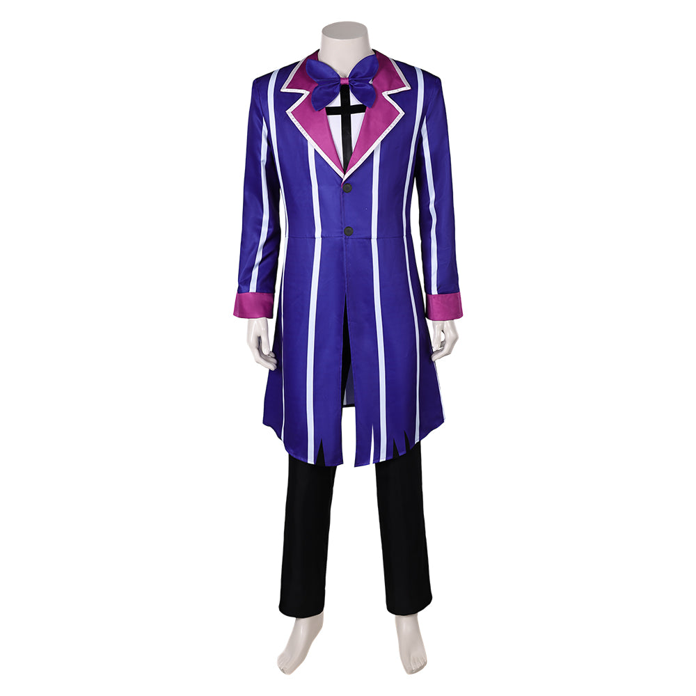 TV Hazbin Hotel Alastor Blue Outfit Cosplay Costume Outfits Halloween Carnival Suit